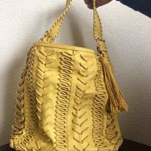 Steve Madden yellow/pink purse